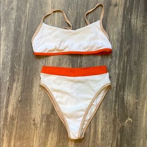 L* Space French Cut White Bikini, size M